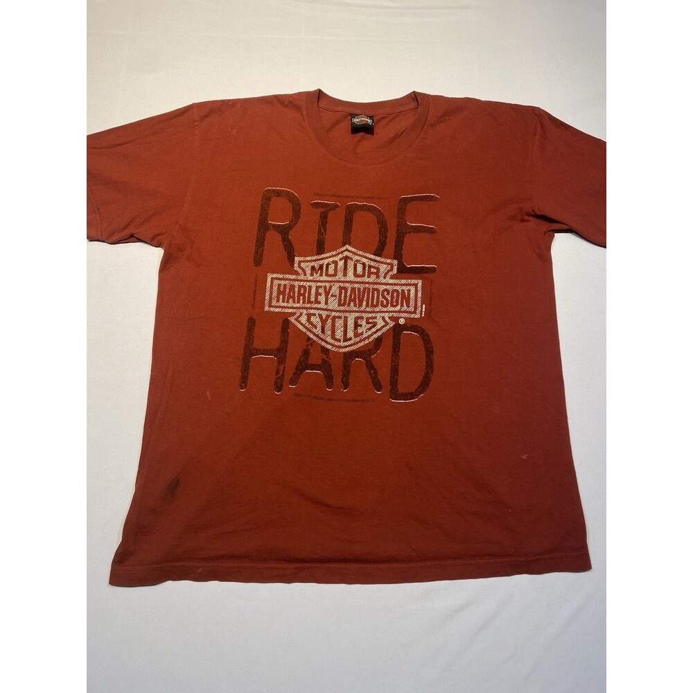 Harley Davidson “Ride Hard” Red Graphic TShirt XL